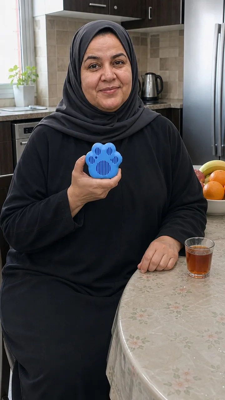 فاطمة الزمامي تحمل منتج يبقى