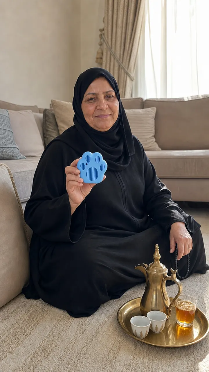 لطيفة الصخيبر تحمل منتج يبقى