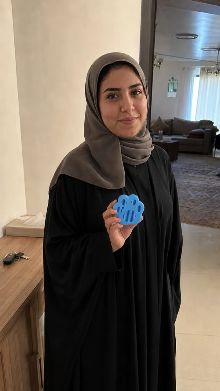 نورة الباعود تحمل منتج يبقى